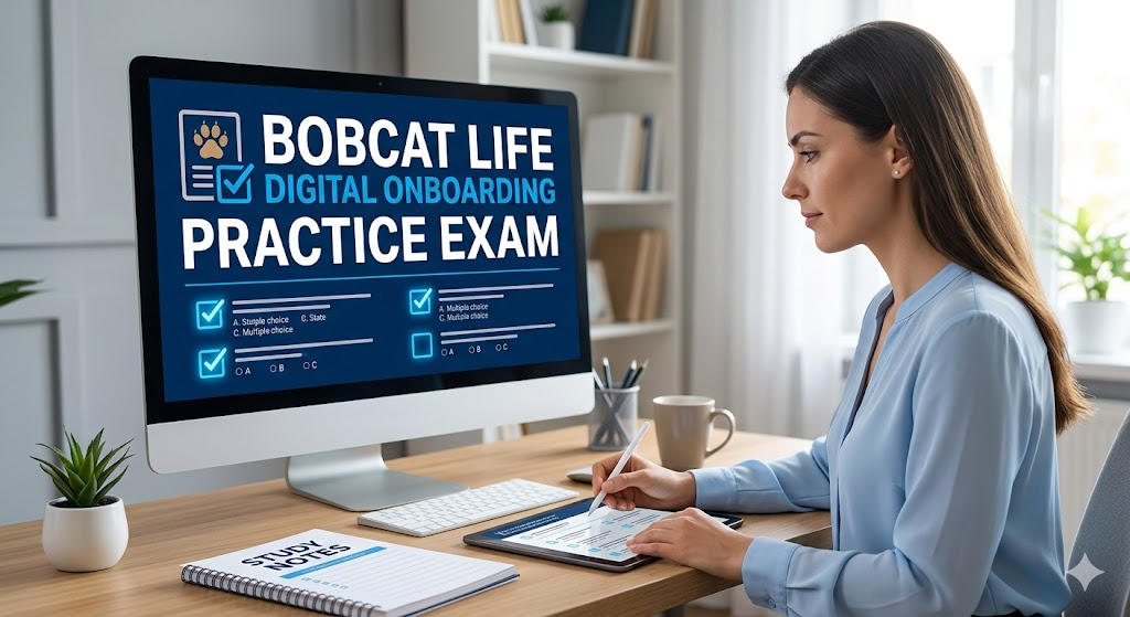 Bobcat Life Digital Onboarding Practice Exam Banner