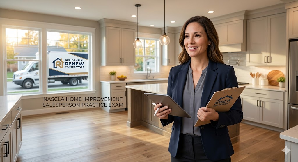 NASCLA Home Improvement Salesperson Practice Exam Banner