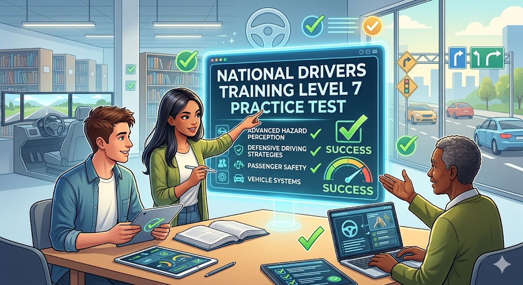National Drivers Training Level 7 Practice Exam Banner