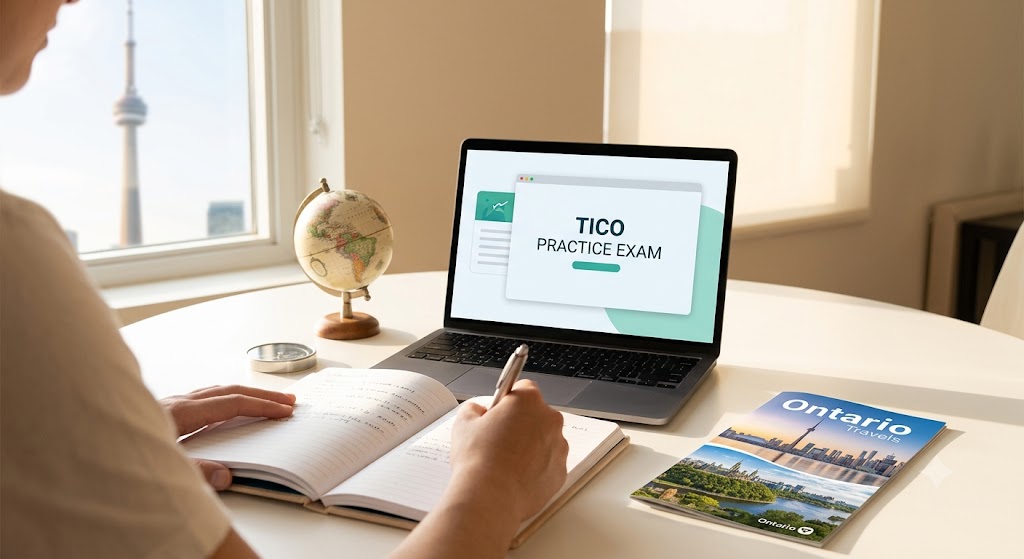 Travel Industry Council of Ontario Practice Exam Banner
