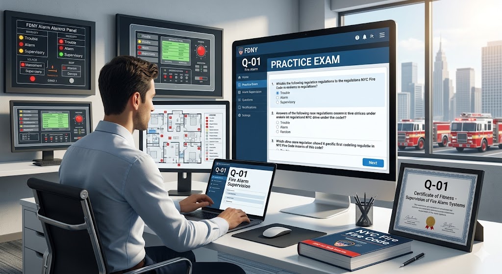 FDNY CoF – Supervision of Fire Alarm Systems (Q-01) Practice Test Banner