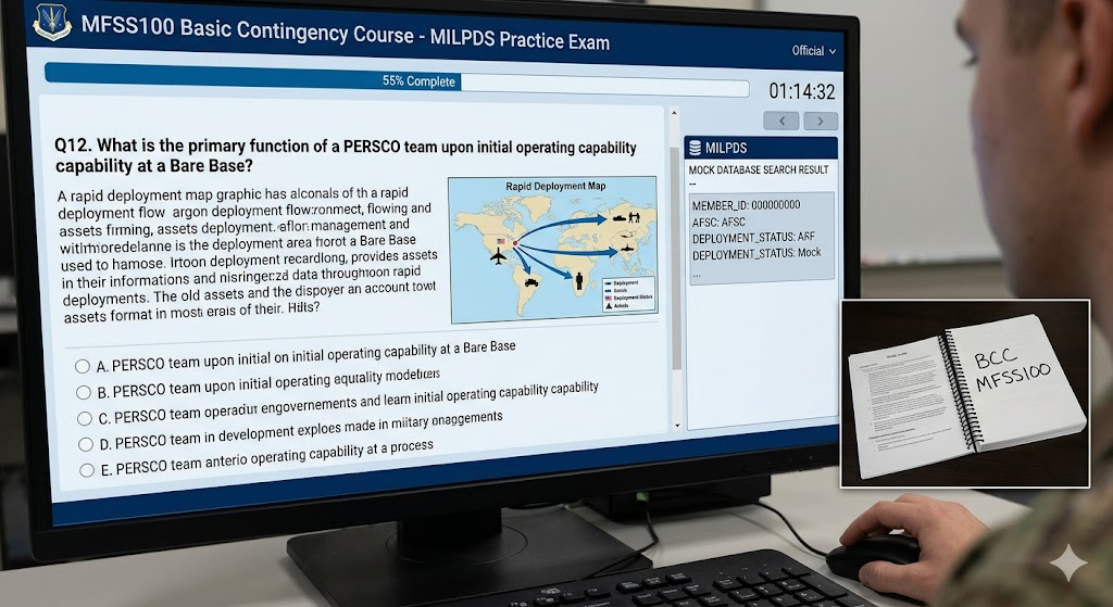 Basic Contingency Course (MFSS100) – MILPDS Practice Exam Banner