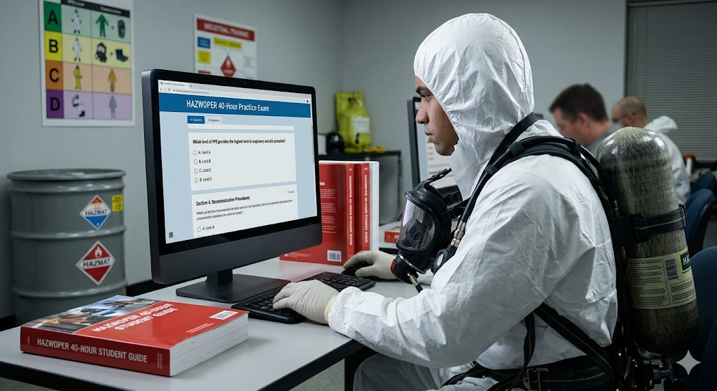 Hazardous Waste Operations and Emergency Response (HAZWOPER) 40-hour Practice Exam Banner