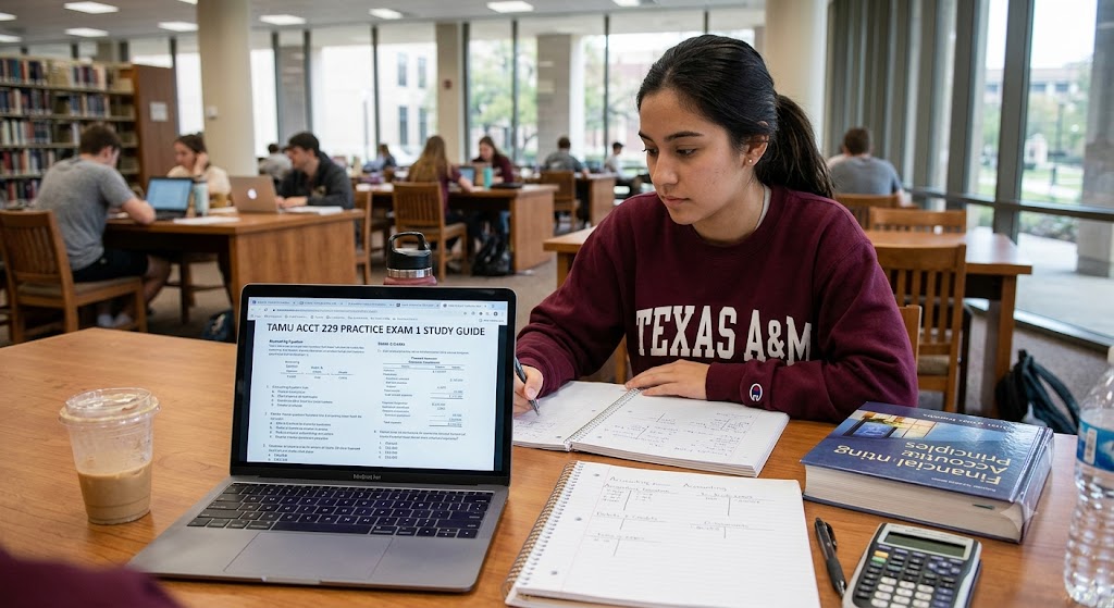 TAMU ACCT 229 Practice Exam 1 Study Guide Banner
