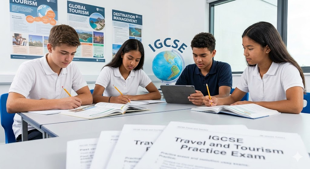 IGCSE Travel and Tourism Practice Exam Banner