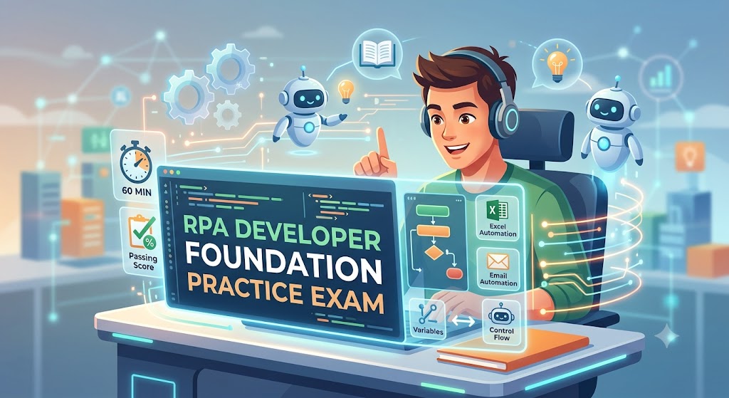 RPA Developer Foundation Training Practice Test Banner