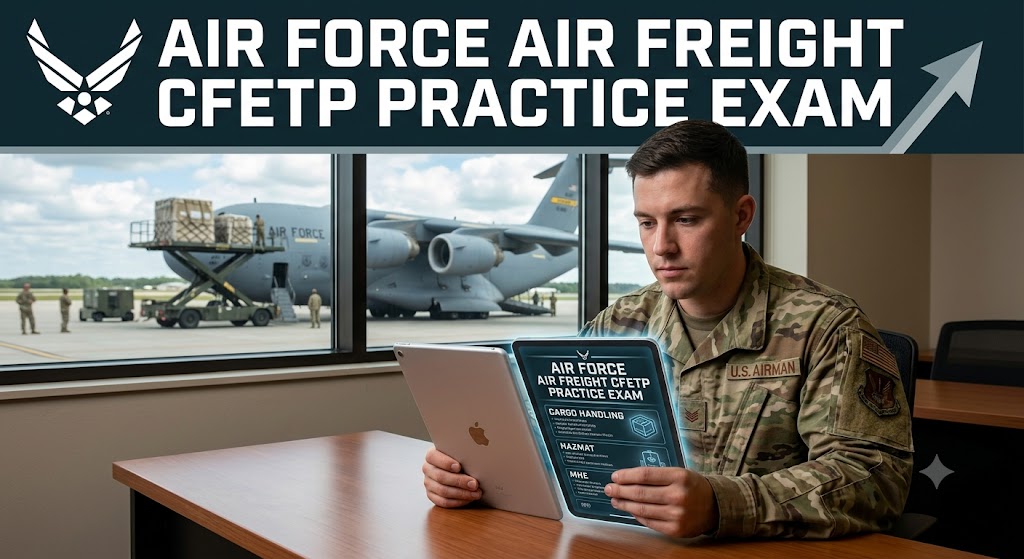Air Force - Air Freight (CFETP) Practice Exam Banner