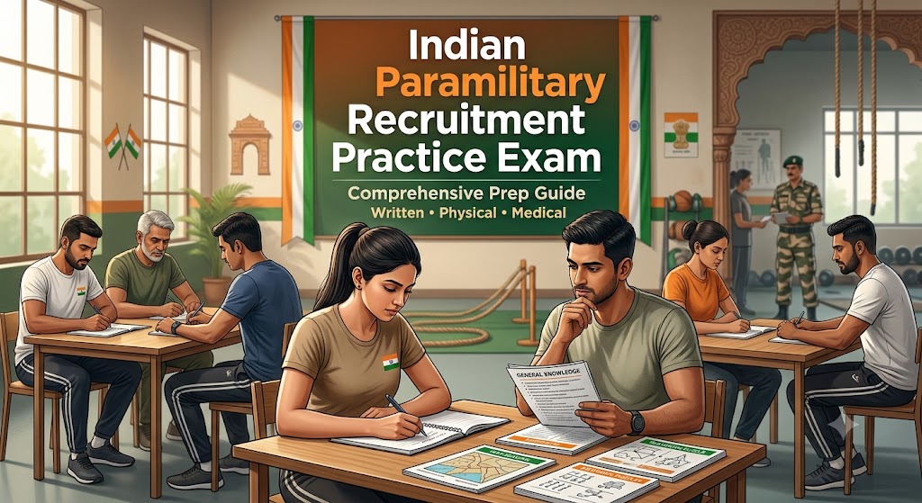 Paramilitary Recruitment Practice Test & Exam Prep | India Banner