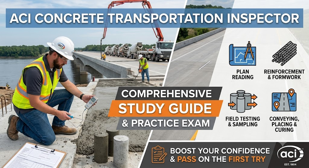 ACI Concrete Transportation Inspector Practice Test Banner