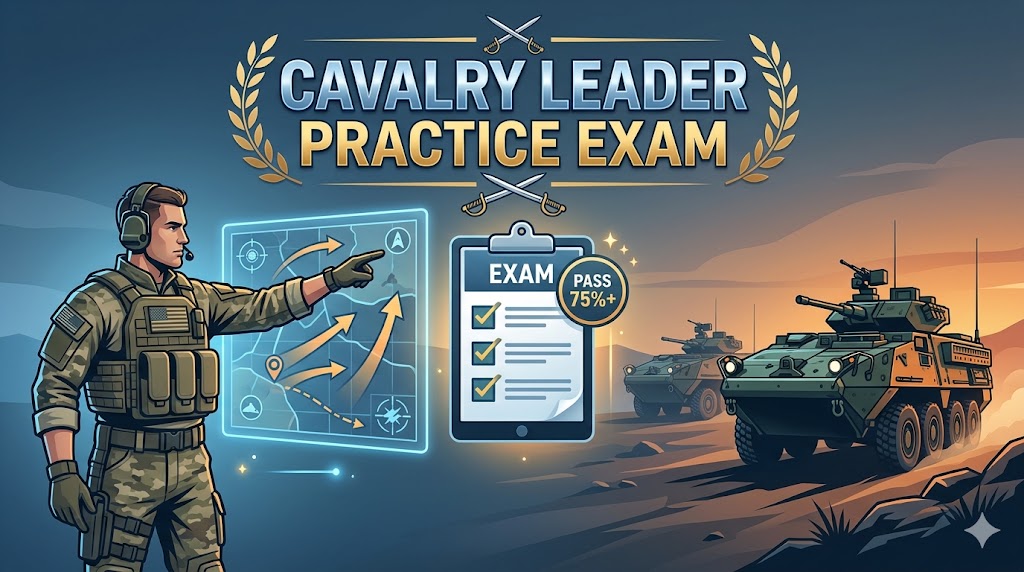 Cavalry Leader Practice Test Banner