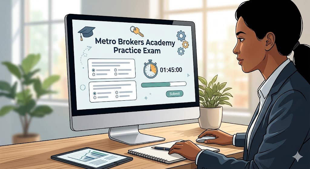 Metro Brokers Academy Practice Test Banner