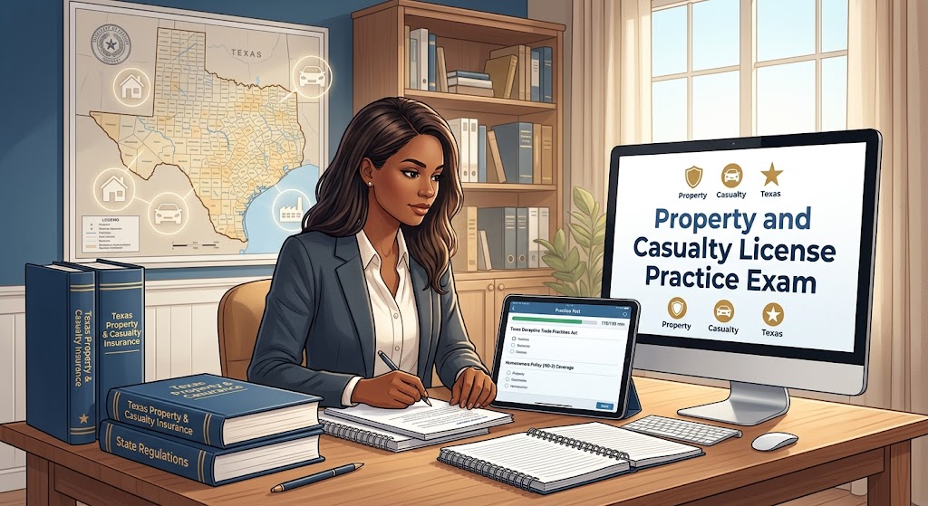 Texas Property and Casualty License Practice Exam Banner