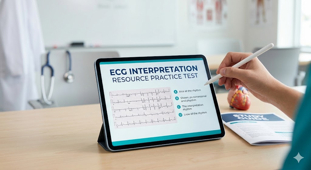 ECG Interpretation Resource Practice Test Banner