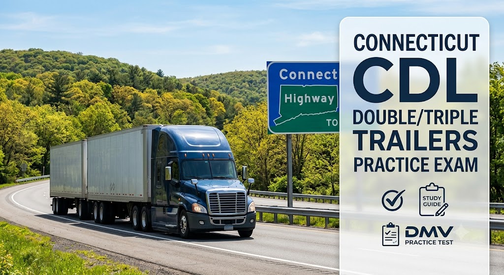 Connecticut CDL Double/Triple Trailers Practice Test Banner