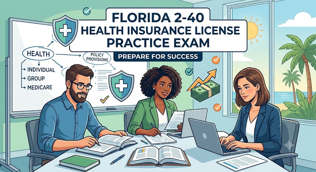 Florida 2-40 Health Insurance License Practice Exam Banner
