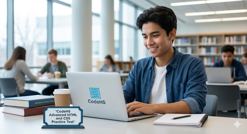 CodeHS Advanced HTML and CSS Practice test Banner