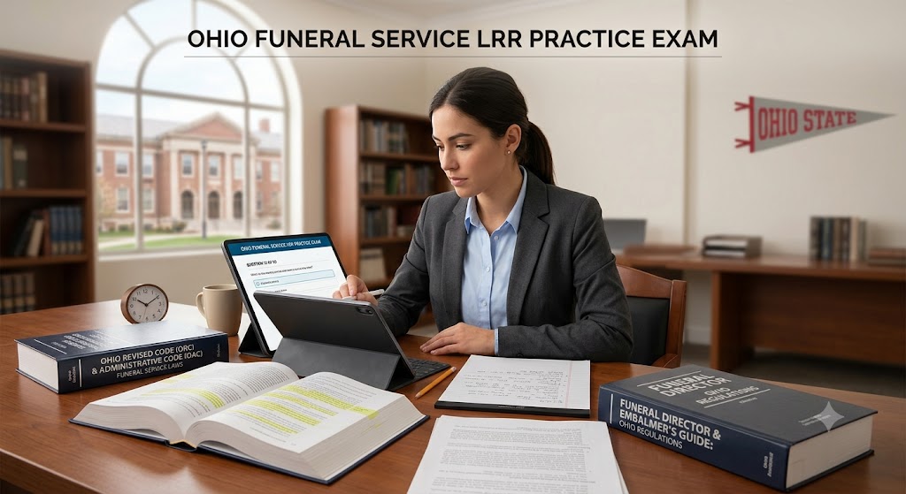 Ohio Funeral Service LRR Practice Exam Banner