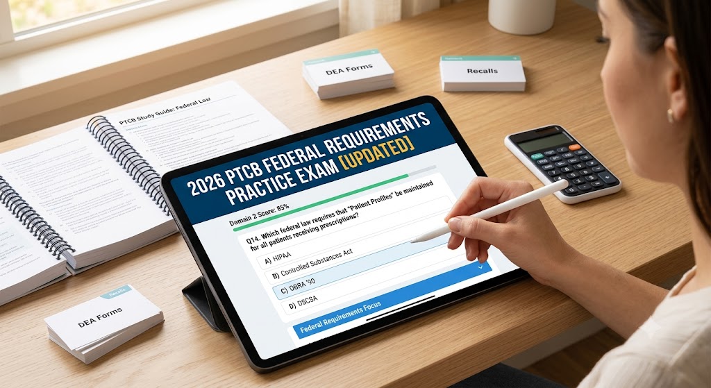 PTCB Practice Test on Federal Requirements 2026 [UPDATED] Banner