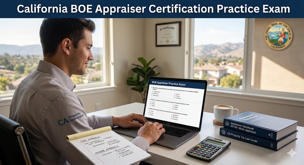 California State BOE Appraiser Certification Practice Exam Banner