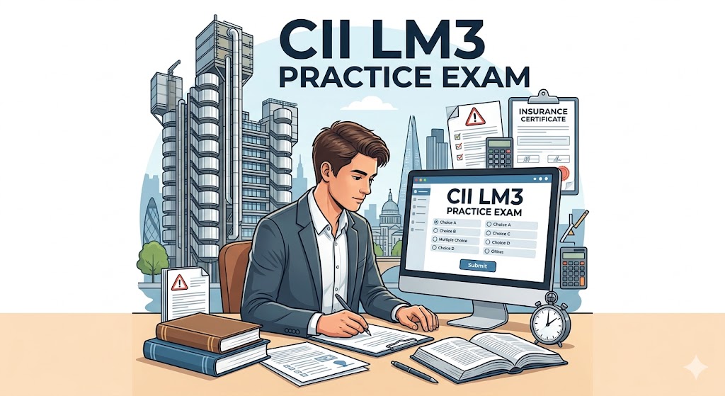 CII Certificate in Insurance - London Market Underwriting Principles (LM3) Practice Test Banner