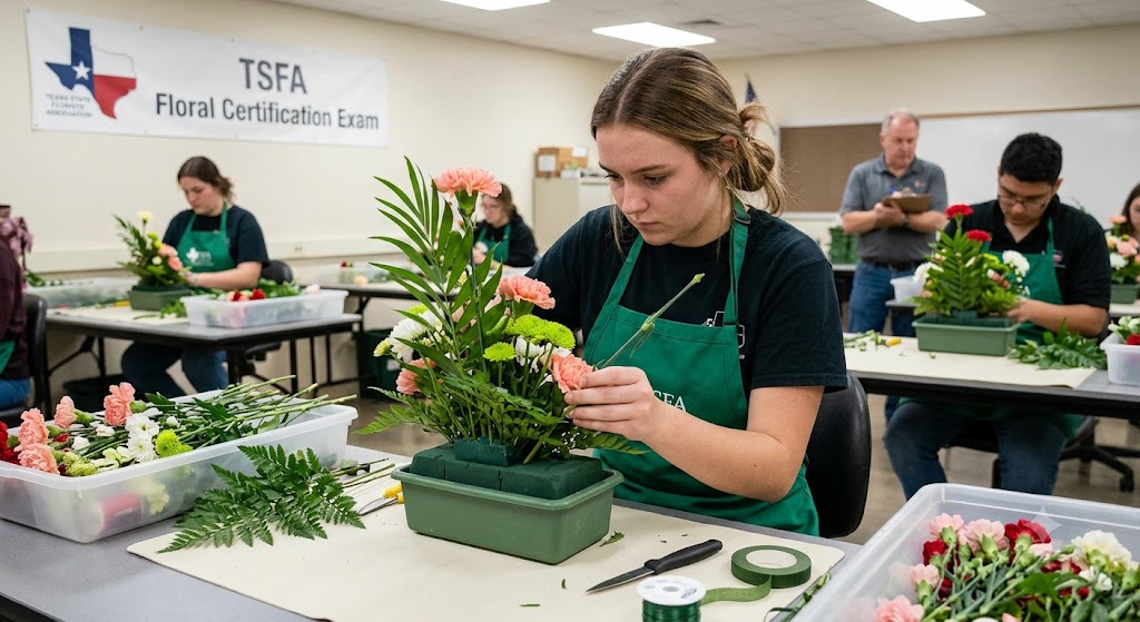 TSFA Floral Certification – Floral Design Practice Test Banner