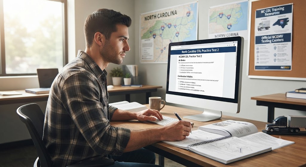 North Carolina CDL Practice Test 2 Banner