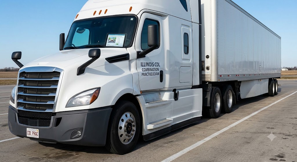 Illinois CDL Combination Practice Test Banner
