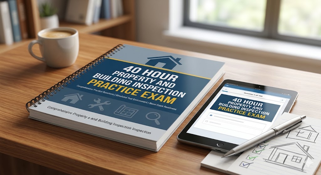 40 Hour Property and Building Inspection Practice Exam Banner
