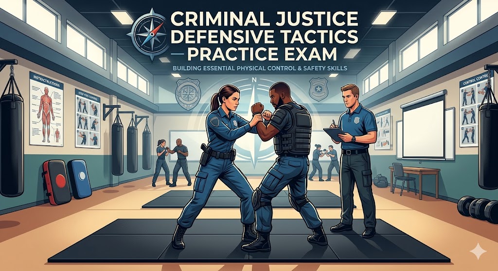 Criminal Justice Defensive Tactics Practice Test Banner