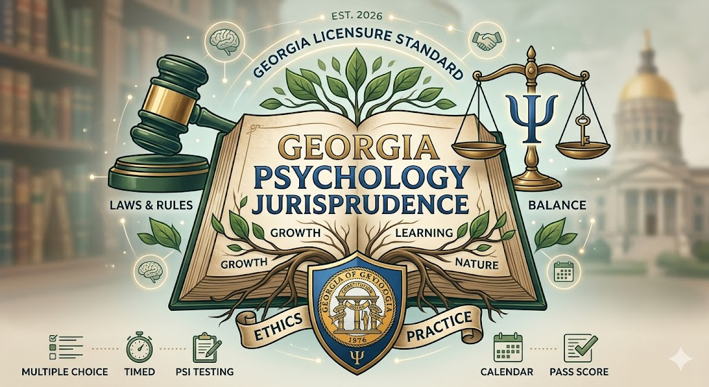 Georgia Psychology Jurisprudence Practice Exam Banner