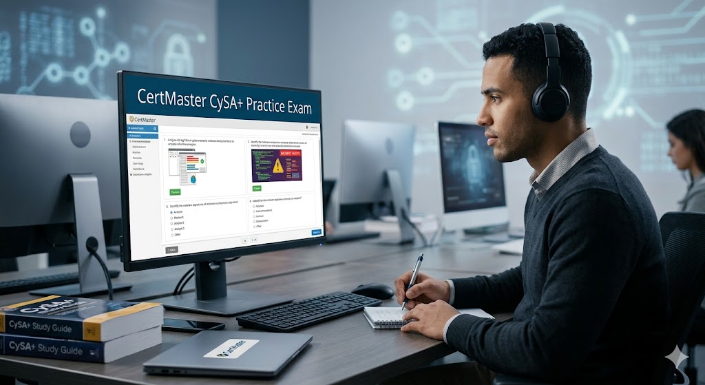CertMaster Cybersecurity Analyst (CySA+) 1 Practice Test Banner