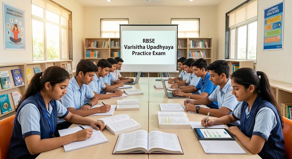RBSE Varishtha Upadhyaya Practice Test & Exam Prep | India Banner