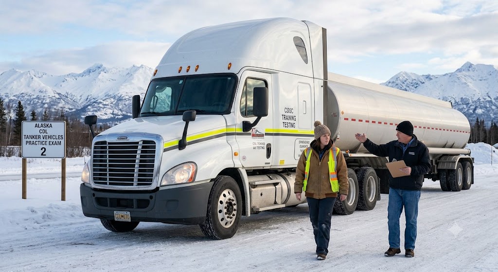 Alaska CDL Tanker Vehicles Practice Test 2 Banner