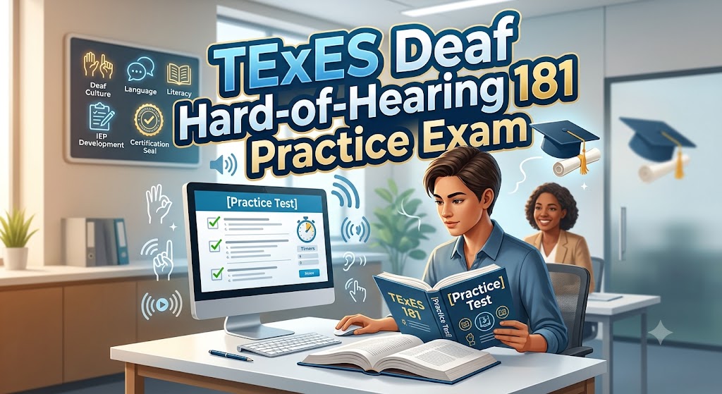 TExES Deaf and Hard‑of‑Hearing (181) Practice Test Banner