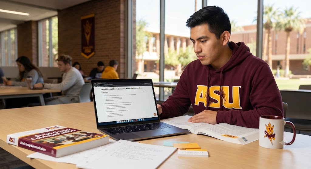 Arizona State University (ASU) COM230 Small Group Communication Final Practice Exam Banner