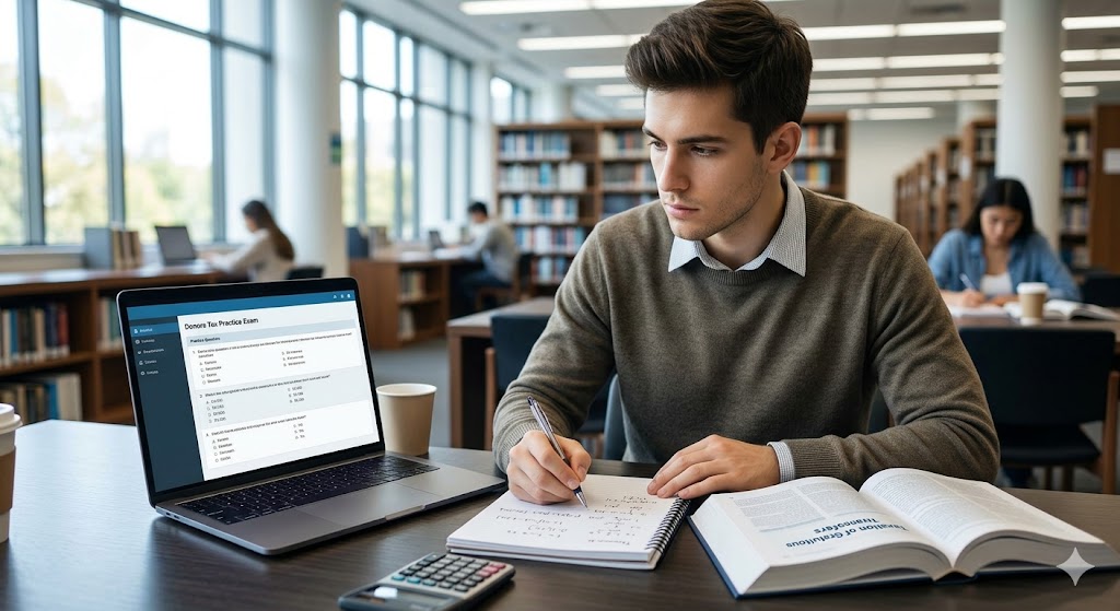 Donors Tax Practice Test Banner