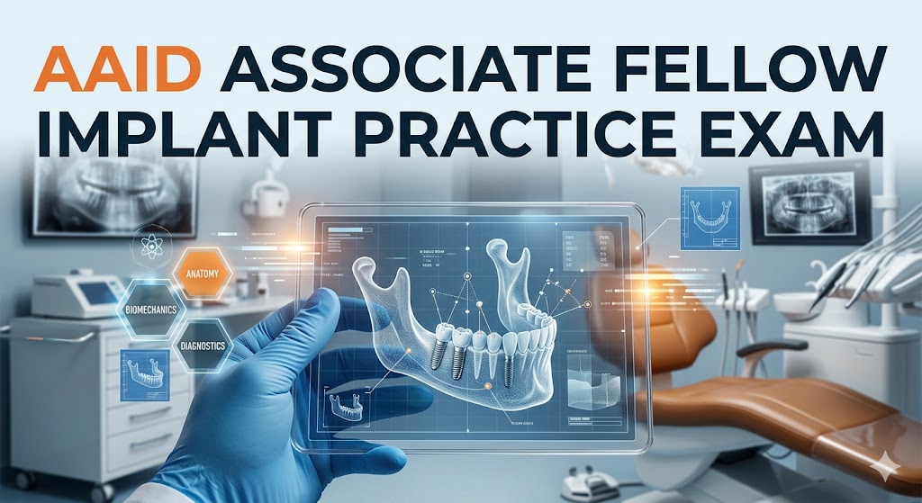 AAID Associate Fellow Implant Practice Exam Banner