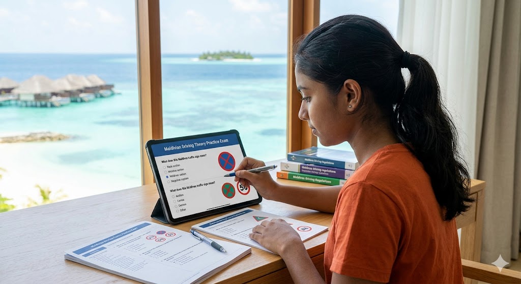 Maldivian Driving Theory Practice Test Banner