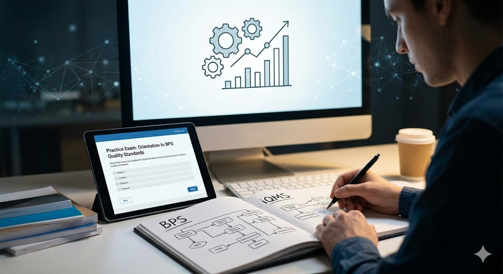 iQMS Business Process Services (BPS) Orientation Practice Test Banner
