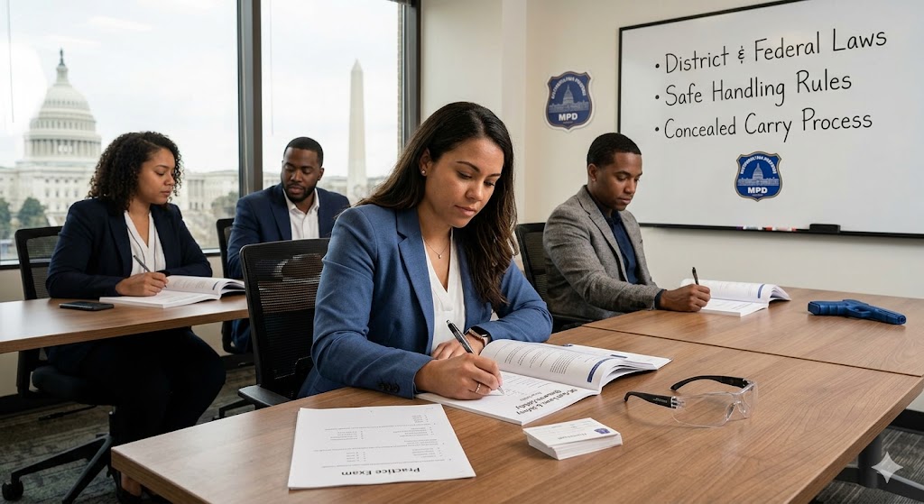 DC Gun Laws & Firearms Safety Practice Exam Banner