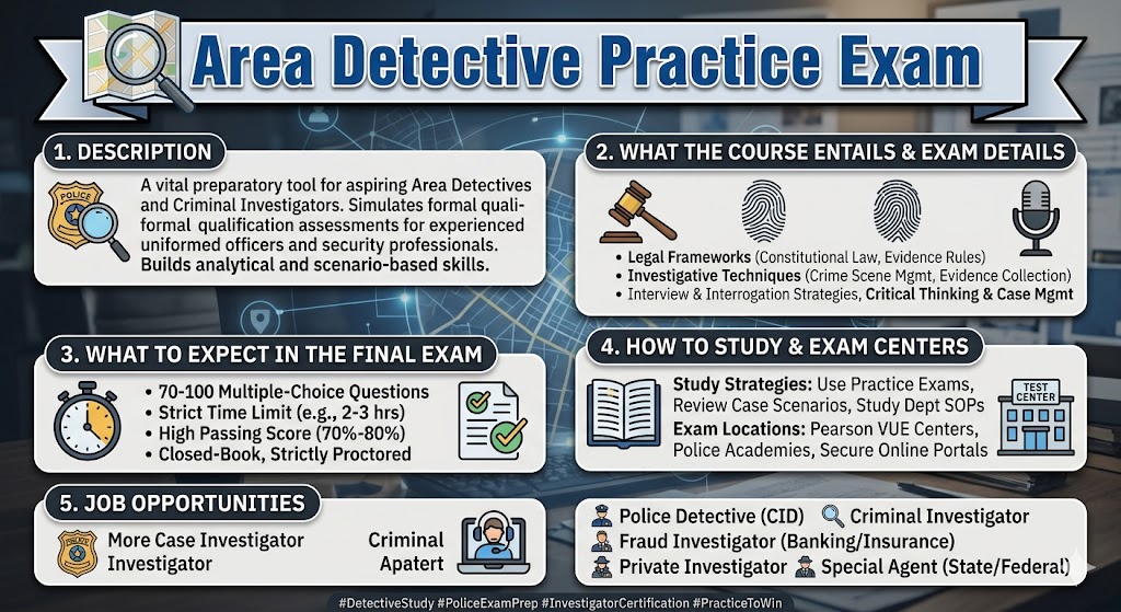 Area Detective Practice Exam Banner