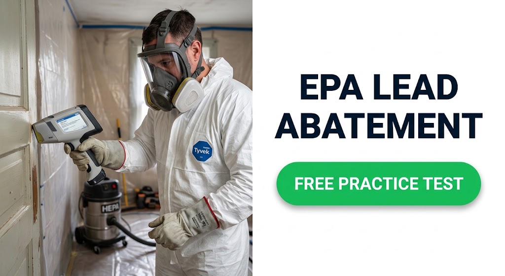 EPA Lead Abatement Practice Test & Exam Prep Banner