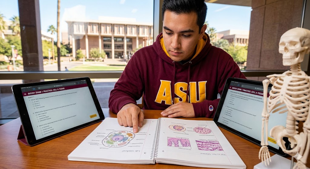 ASU BIO201 Human Anatomy Physiology I Exam 1 Practice Banner