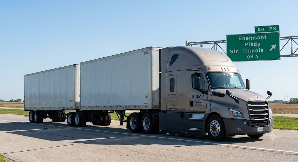 Illinois CDL Double/Triple Trailers Practice Test Banner