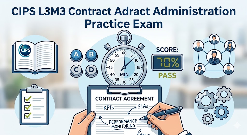 CIPS Contract Administration (L3M3) Practice Test Banner