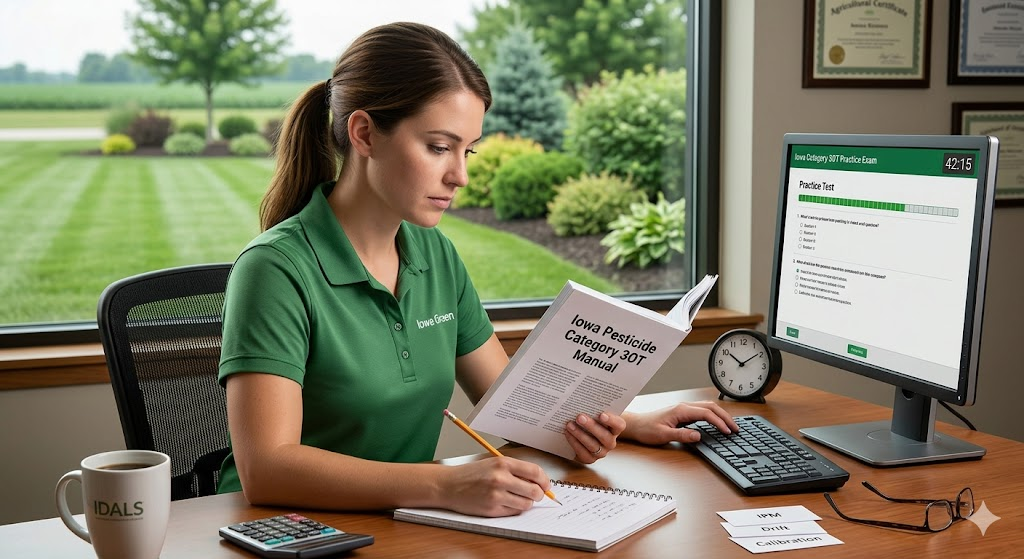 Iowa Pesticide Category 3OT Manual Practice Test Banner