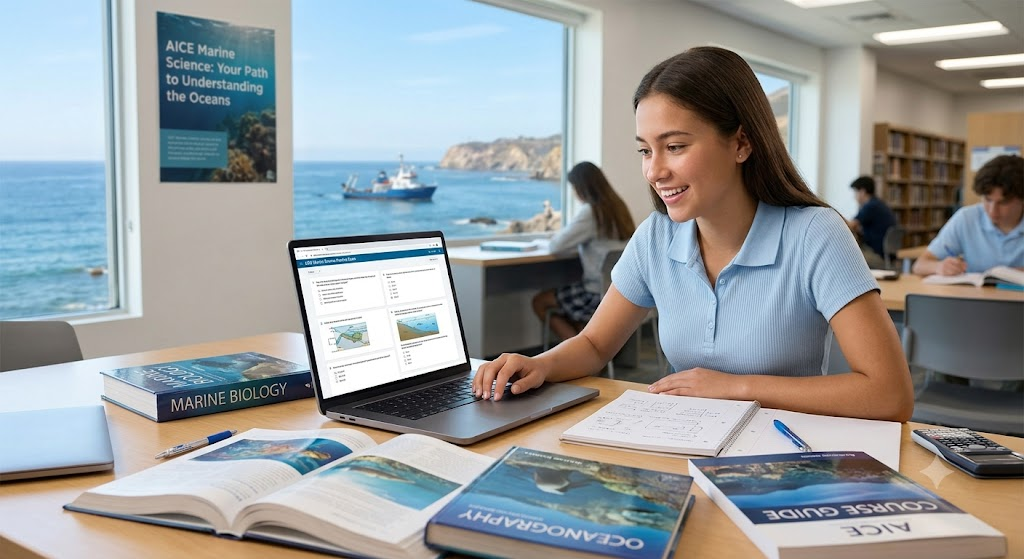 AICE Marine Science Paper 2 Practice Exam Banner