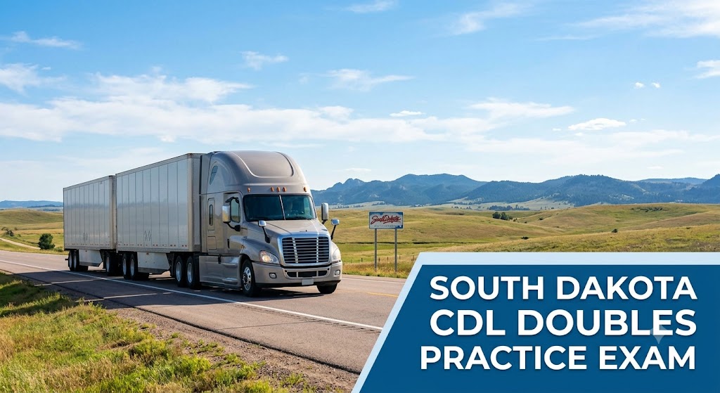 South Dakota CDL Double/Triple Trailers Practice Test Banner