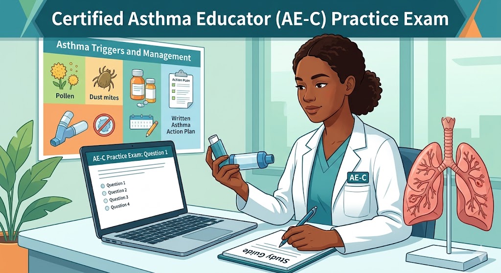 Certified Asthma Educator (AE‑C) Practice Test Banner