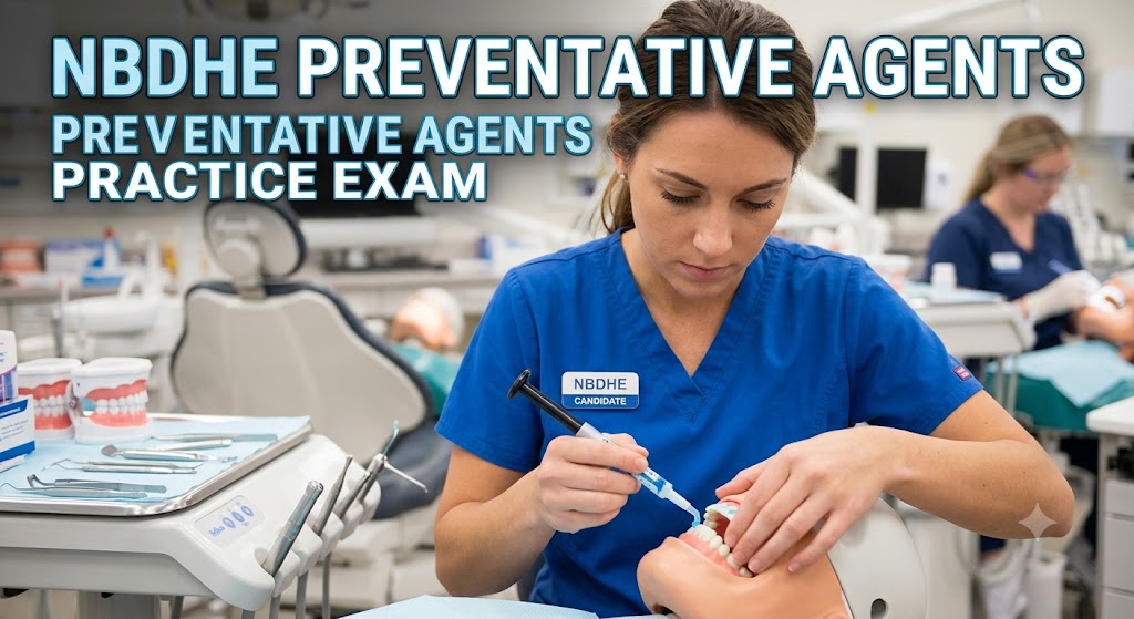 NBDHE Using Preventative Agents Practice Test Banner